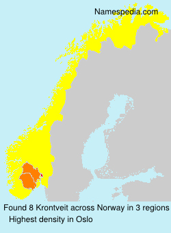 Surname Krontveit in Norway