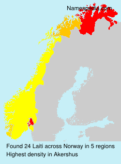 Surname Laiti in Norway
