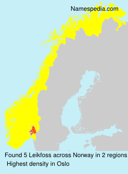 Surname Leikfoss in Norway