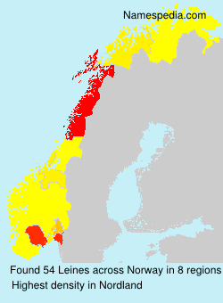 Surname Leines in Norway