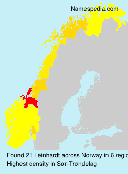 Surname Leinhardt in Norway