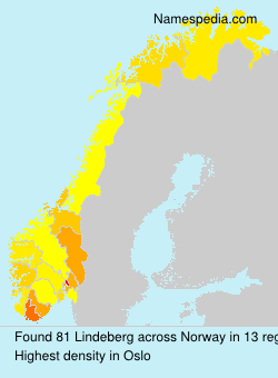 Surname Lindeberg in Norway
