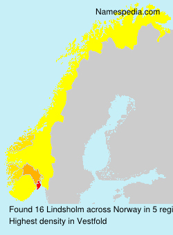 Surname Lindsholm in Norway