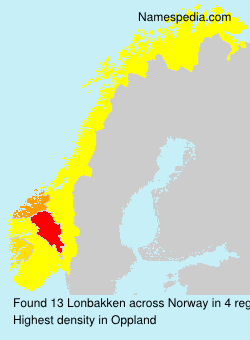 Surname Lonbakken in Norway