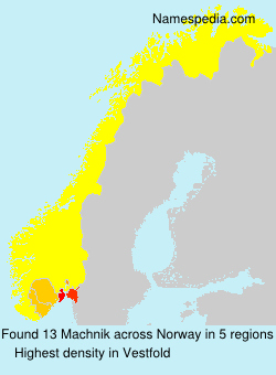 Surname Machnik in Norway