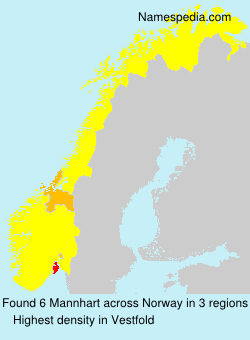 Surname Mannhart in Norway