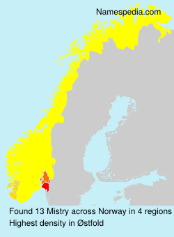 Surname Mistry in Norway