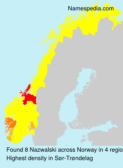 Surname Nazwalski in Norway