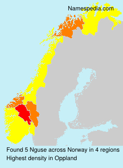 Surname Nguse in Norway