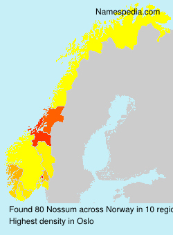Surname Nossum in Norway