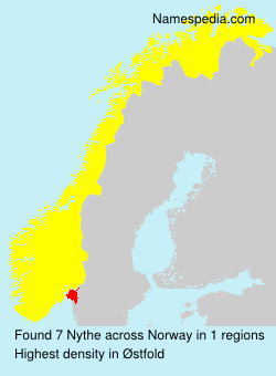 Surname Nythe in Norway