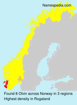 Surname Olvin in Norway