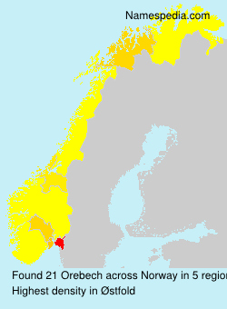Surname Orebech in Norway