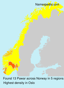 Surname Pawar in Norway