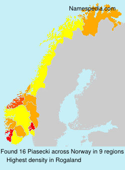 Surname Piasecki in Norway