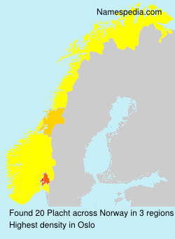 Surname Placht in Norway