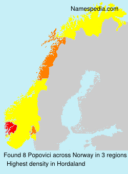 Surname Popovici in Norway