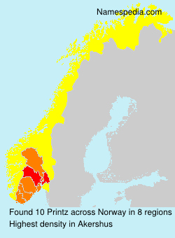 Surname Printz in Norway