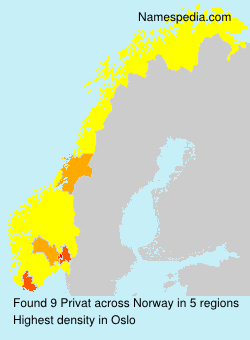 Surname Privat in Norway
