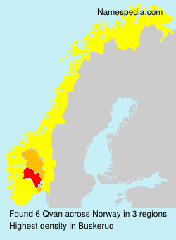 Surname Qvan in Norway