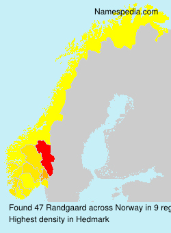 Surname Randgaard in Norway