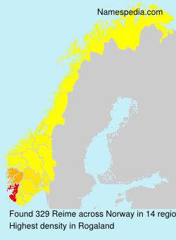 Surname Reime in Norway