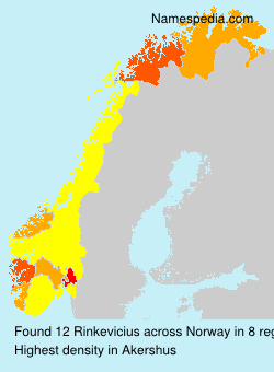 Surname Rinkevicius in Norway