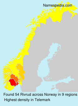 Surname Rivrud in Norway