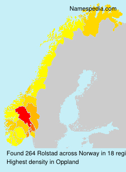 Surname Rolstad in Norway