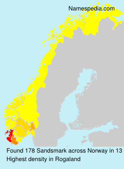Surname Sandsmark in Norway