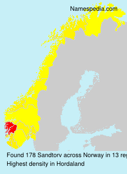 Surname Sandtorv in Norway