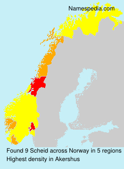 Surname Scheid in Norway