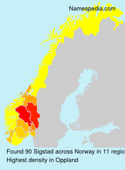 Surname Sigstad in Norway