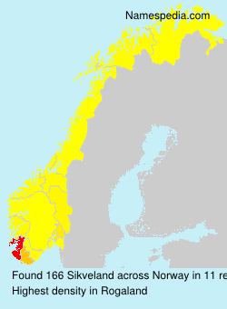 Surname Sikveland in Norway