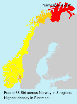Surname Siri in Norway