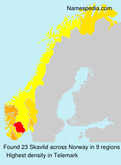 Surname Skavlid in Norway