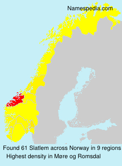 Surname Slatlem in Norway