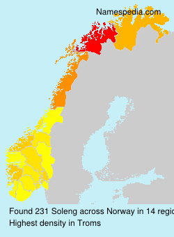 Surname Soleng in Norway