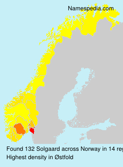 Surname Solgaard in Norway