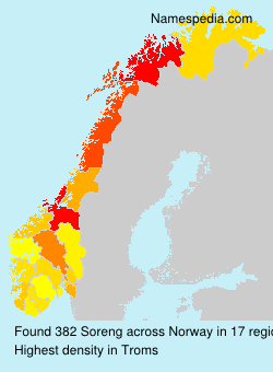 Surname Soreng in Norway