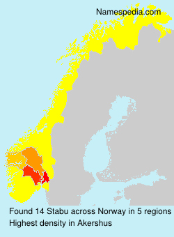 Surname Stabu in Norway