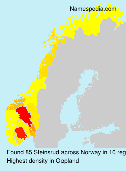 Surname Steinsrud in Norway