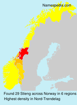 Surname Stieng in Norway