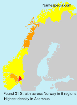 Surname Straith in Norway
