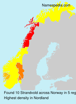 Surname Strandvold in Norway