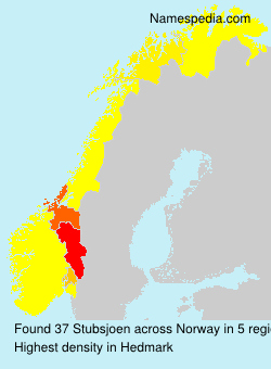 Surname Stubsjoen in Norway
