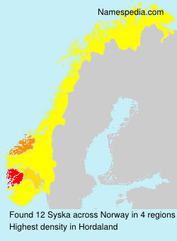 Surname Syska in Norway