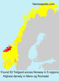 Surname Teilgard in Norway