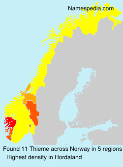 Surname Thieme in Norway