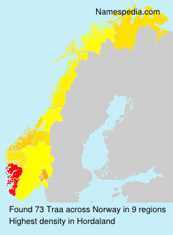 Surname Traa in Norway